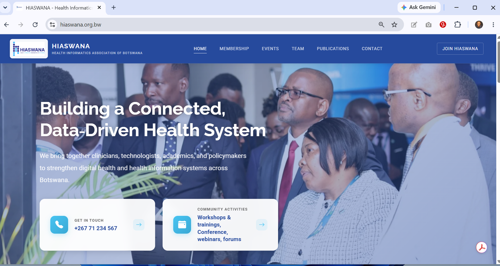  HIASWANA Health Informatics Association of Botswana